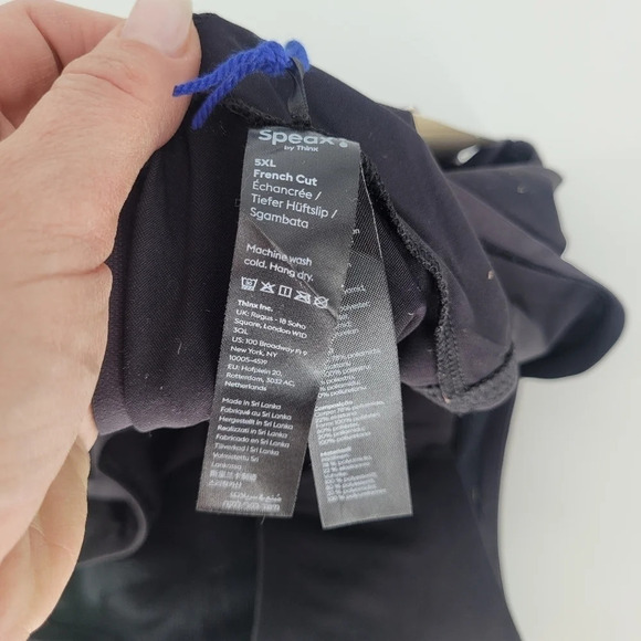 NEW Speaks by thinx black absorbent underwear bladder leaks french cut 5XL - Picture 6 of 6